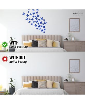 Removable DIY 3D Butterfly Wall Decorations (24pcs with 3 Different Sizes)