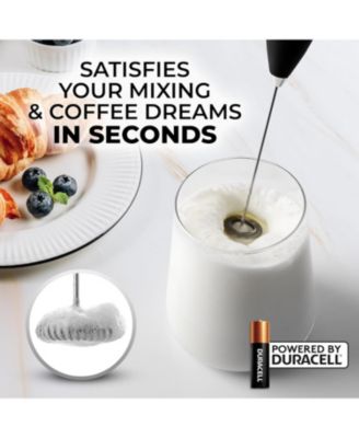 Powerful Milk Frother 4 Duracell Batteries Included