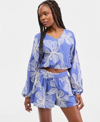 Women's Dessi Embroidered Dolman-Sleeve Top