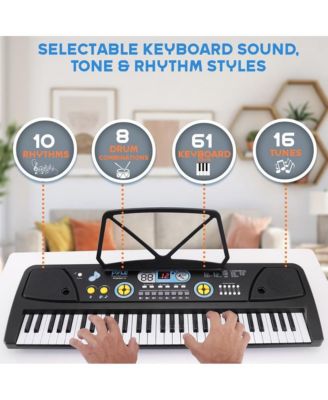 Portable Piano Keyboard & Microphone