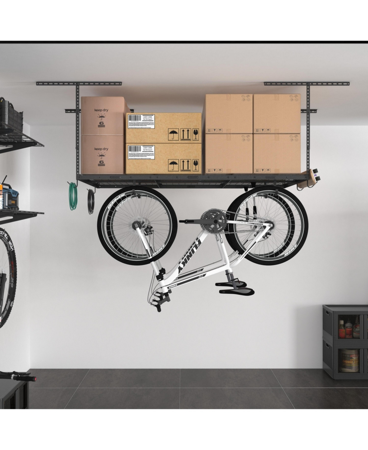 Fleximounts Ohk Series Ceiling Mounted Overhead Garage Storage Rack