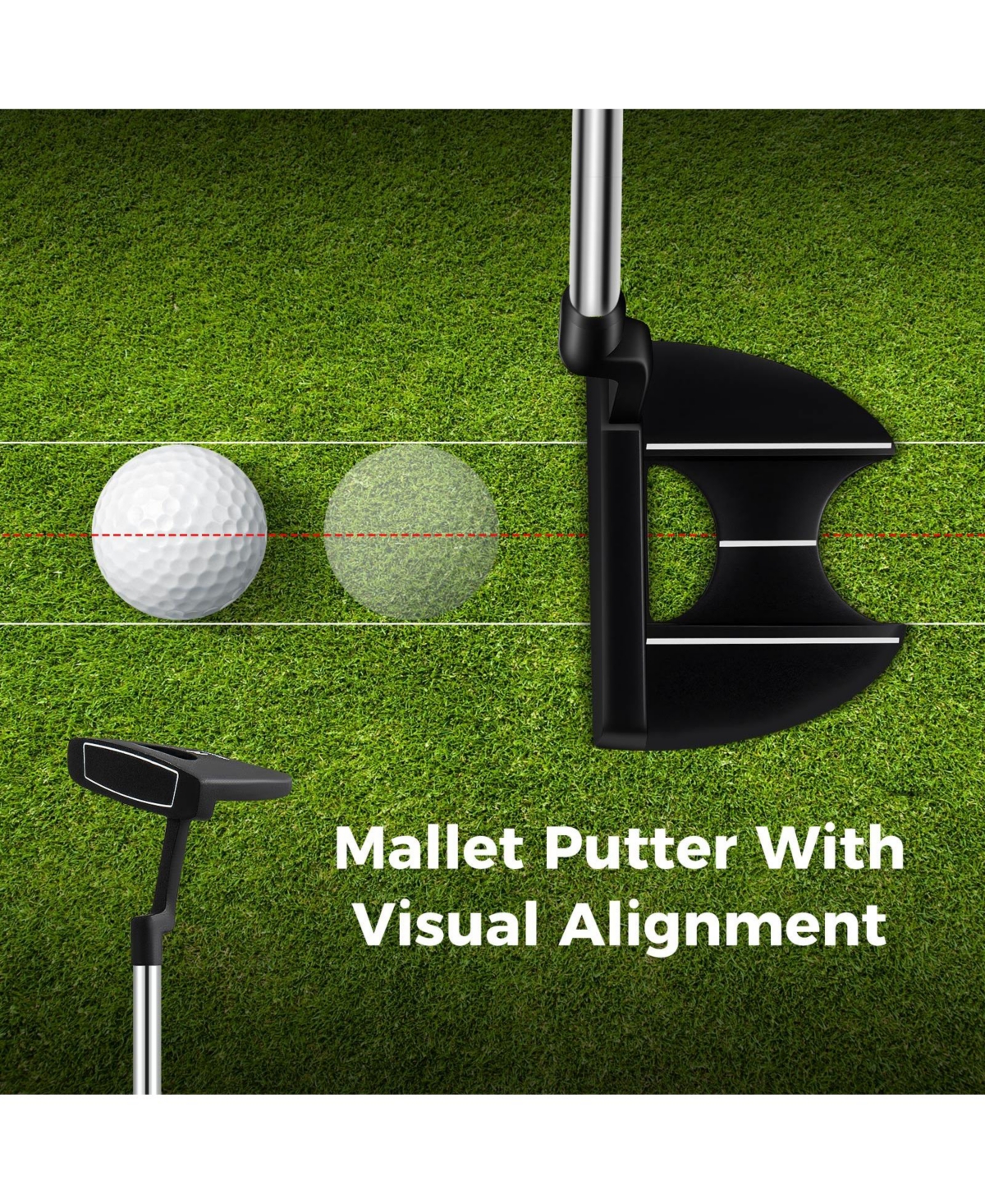 Mecale Men s Left-Handed Complete Golf Club Set with Stand Bag, Lightweight & Portable