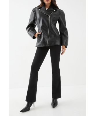 Women's Faux Leather Biker Jacket