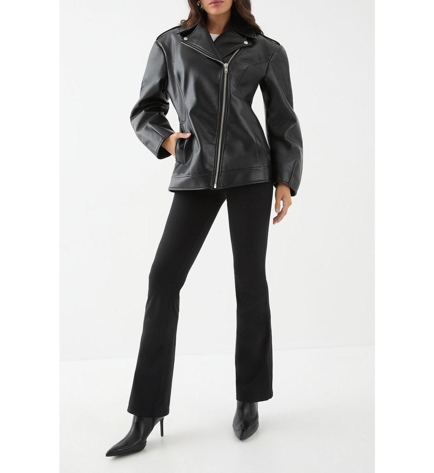 Женская куртка MissPap Faux Leather Biker — фото 7
