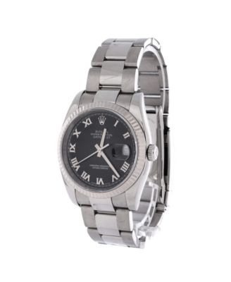 Oyster Perpetual Datejust Automatic Watch in Stainless Steel and White Gold 36mm