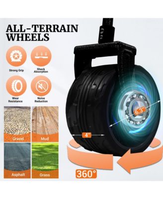 Convertible Folding Heavy Duty Wagon Cart - All-Terrain Wheels, Adjustable Handle, 450lbs Capacity for Camping, Garden and Outdoor Transport