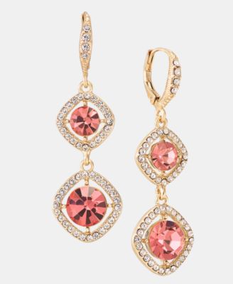 Crystal Double Drop Earrings