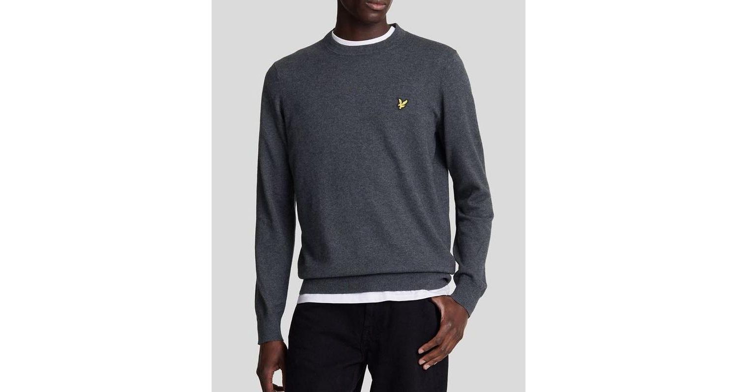 Men's Cotton Merino Crew Neck Sweater