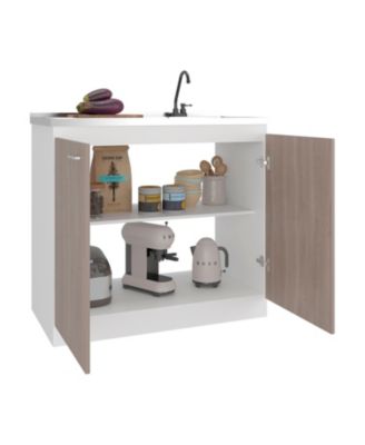 Extremo Kitchen Storage Cabinet with 2 Doors and 3 Shelves