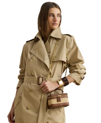 Hallee Small Straw & Leather Crossbody Bag