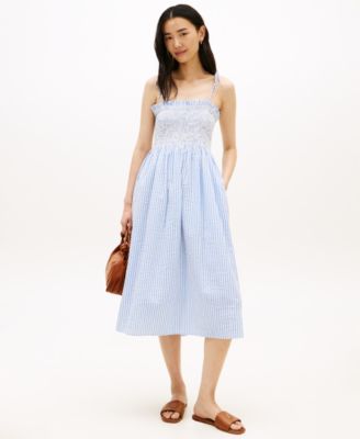 Women's Sleeveless Smocked Dress