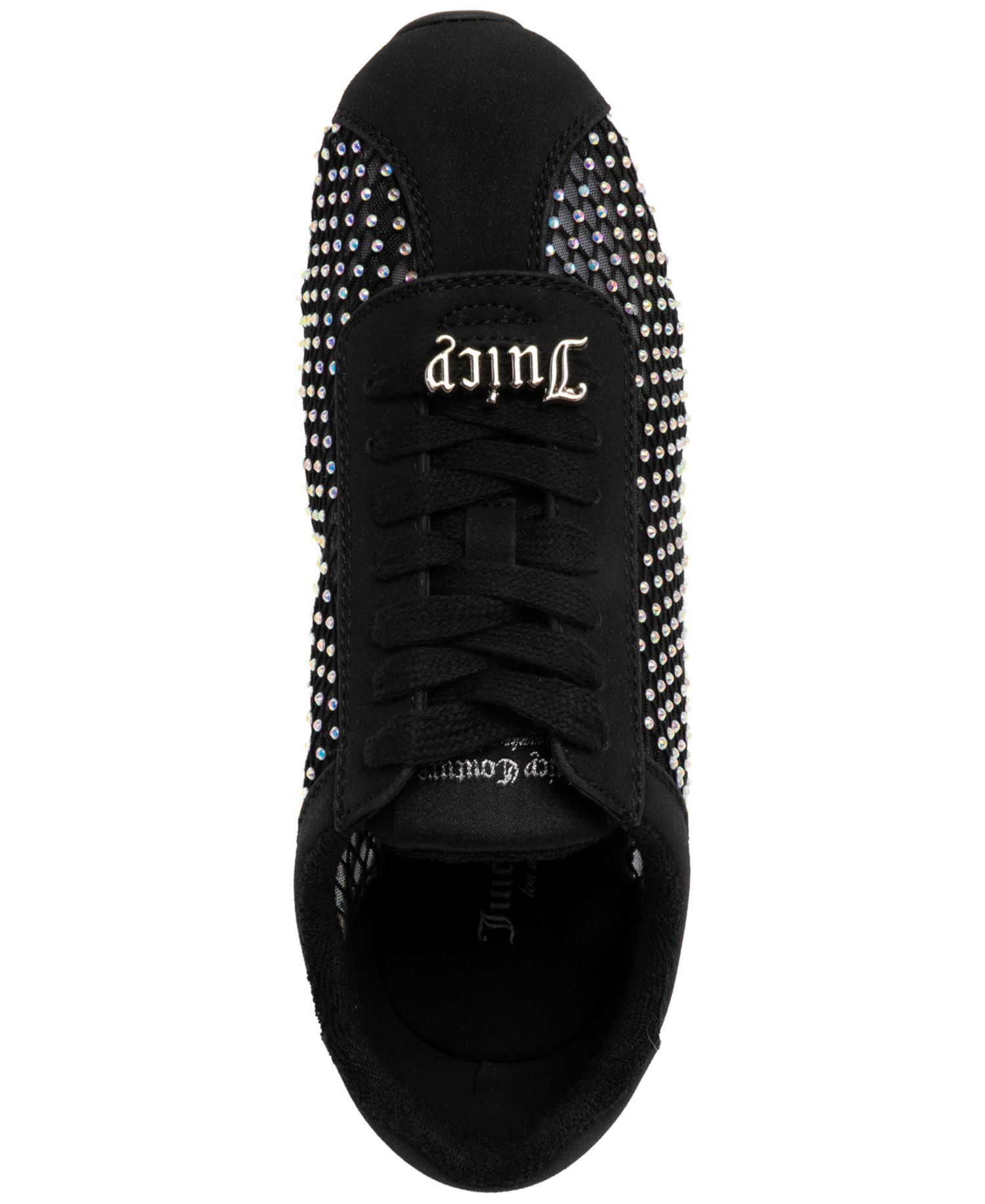 Women's Flirt Rhinestone Mesh Lace-Up Sneakers