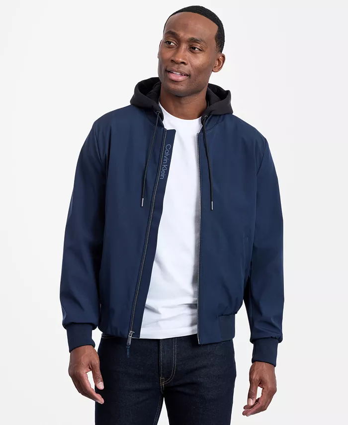 Men's Bomber Knit Hood Jacket - thumbnail 6