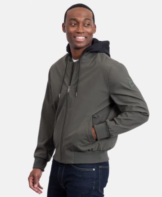 Men's Bomber Knit Hood Jacket