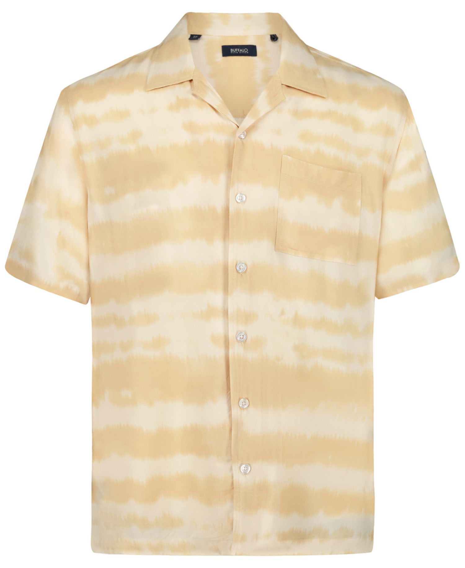 Men's Tie-Dye Stripe Camp Shirt