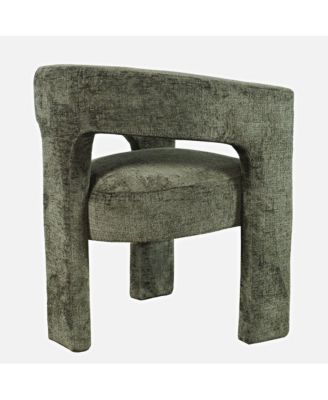 Gwen Modern Luxury Jacquard Fabric Upholstered Sculpture Armchair