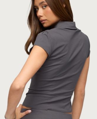 Women's Brylee Zip Up Short Sleeve Shirt