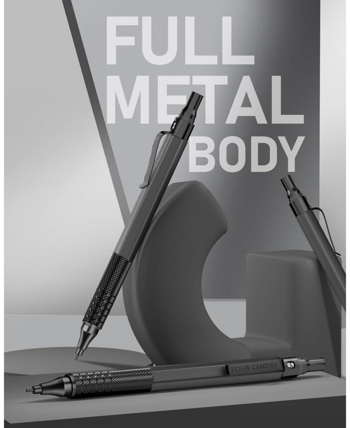 Htutwoo 0.9mm Metal Mechanical Pencil Set
