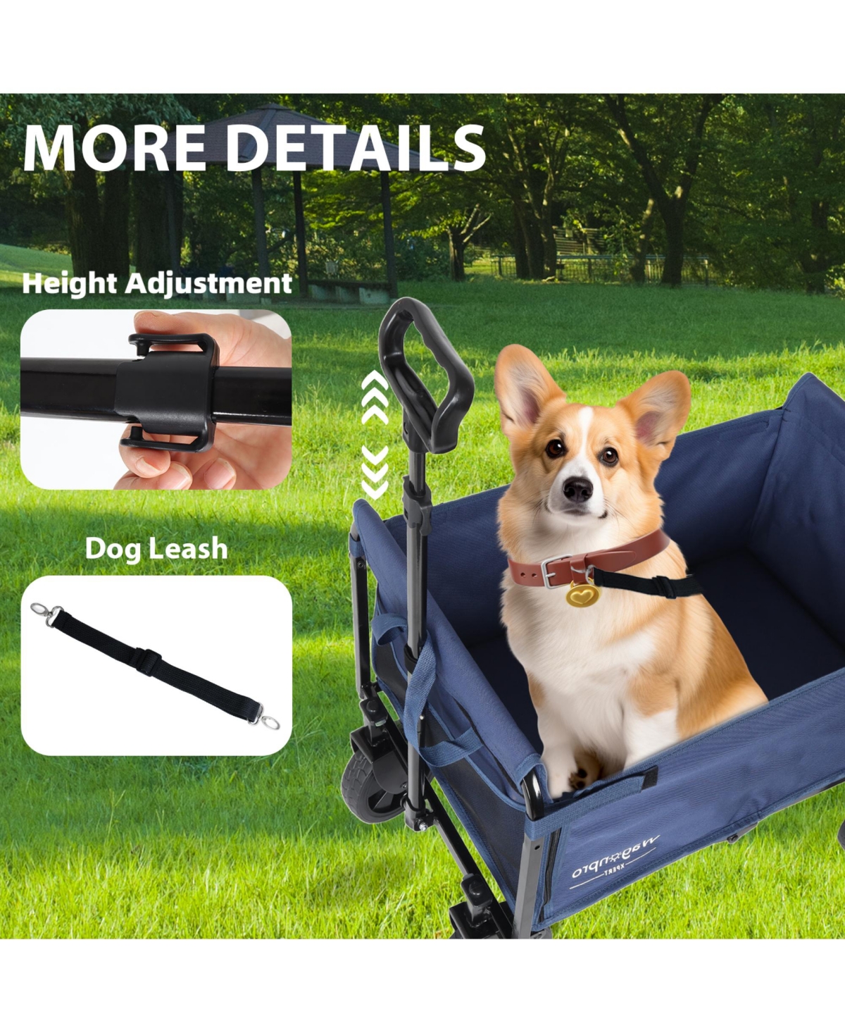 Rainsken Convertible Folding 4-Wheel Wagon Cart