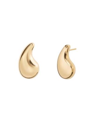 Lila Teardrop Studs