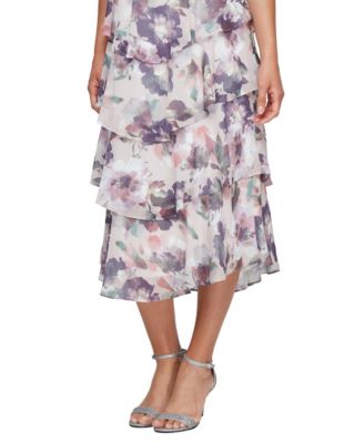 Women's Capelet-Sleeve Midi Dress