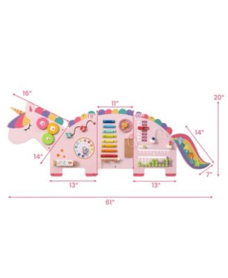 11-in-1 Dinosaur Activity Wall Busy Board Panels for Toddlers