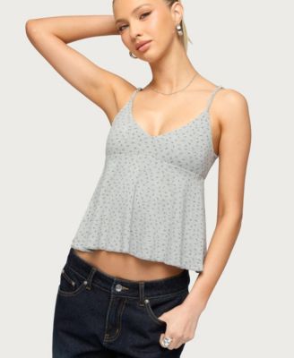 Women's Kelli Floral Babydoll Tank Top