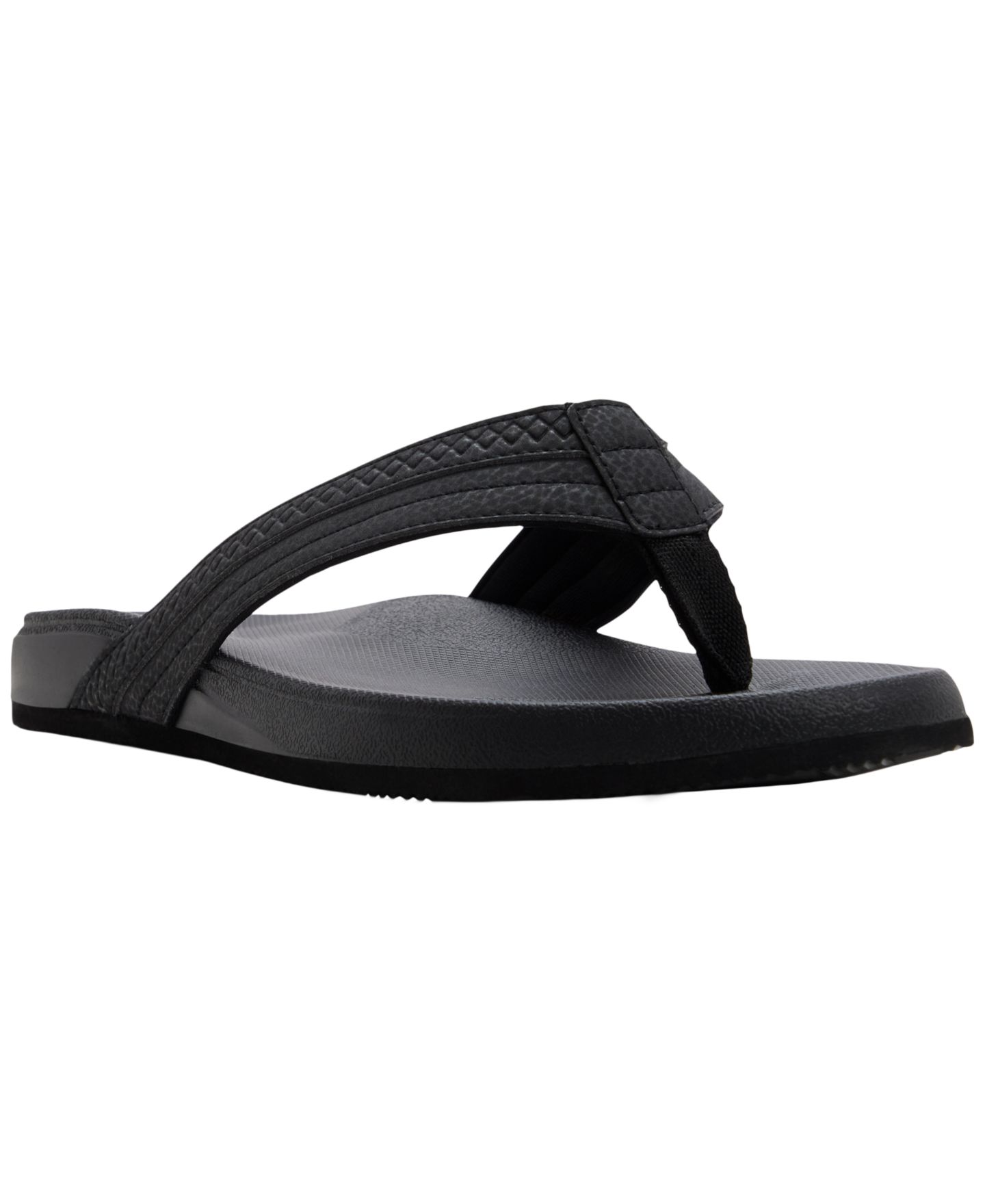 Мужские сандалии Call It Spring Spinnaker Slip-on Thong, цвет: Чёрный — фото 1