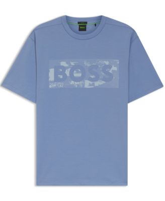 Men's Stretch-Cotton Logo Artwork T-Shirt