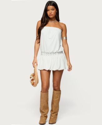 Women's Layton Studded Strapless Bubble Mini Dress