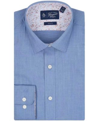 Penguin Men's Melange Slim-Fit Dress Shirt
