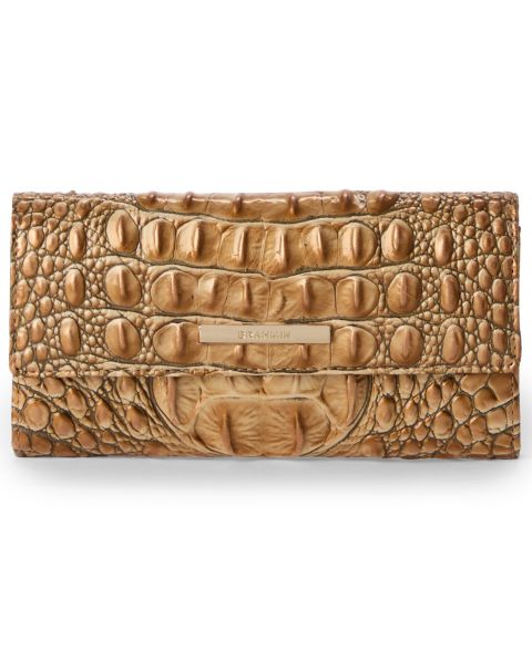 Brahmin Cordelia Embossed Leather Mini Wallet