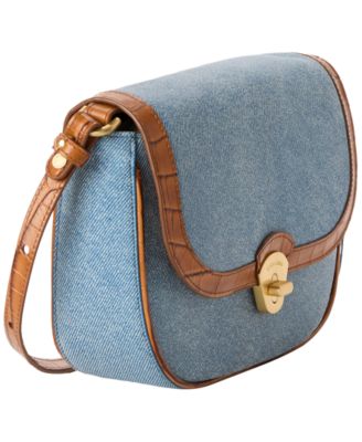 Portia Starlit Denim Small Crossbody Bag