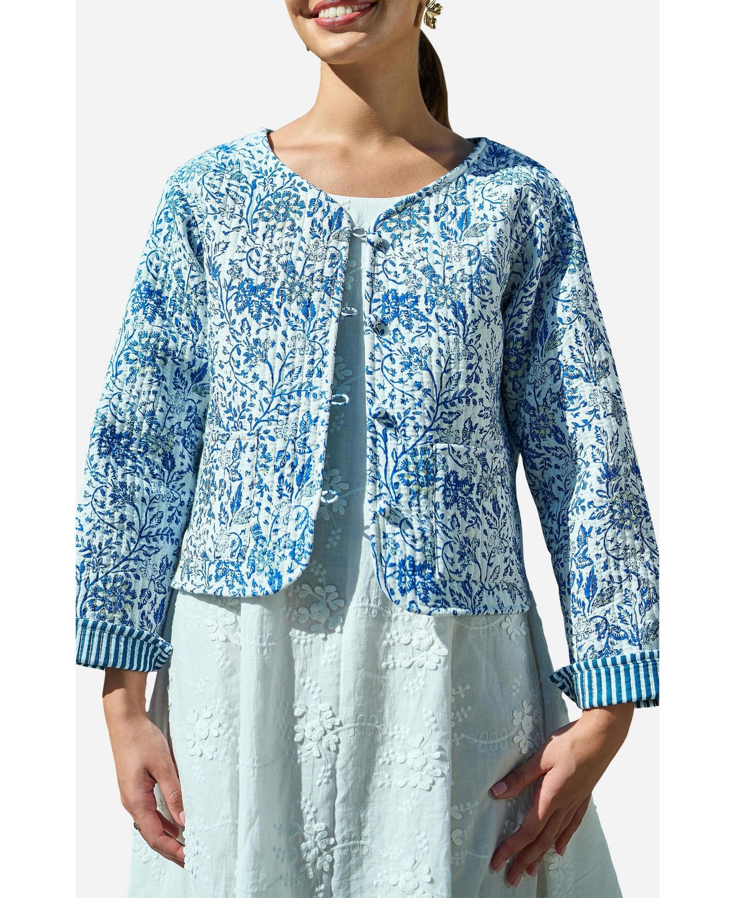 Women's Reversible Cotton Quilted Jacket