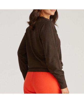 Women's Plus Size Fine Knit Crew Sweater