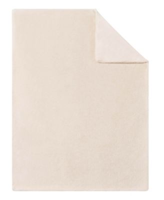 Solid Faux Fur Plush Throw, 50" x 70"