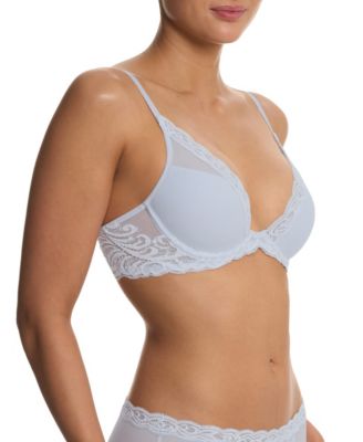 Women's Feathers Lace Contour Underwire Plunge Bra 730023