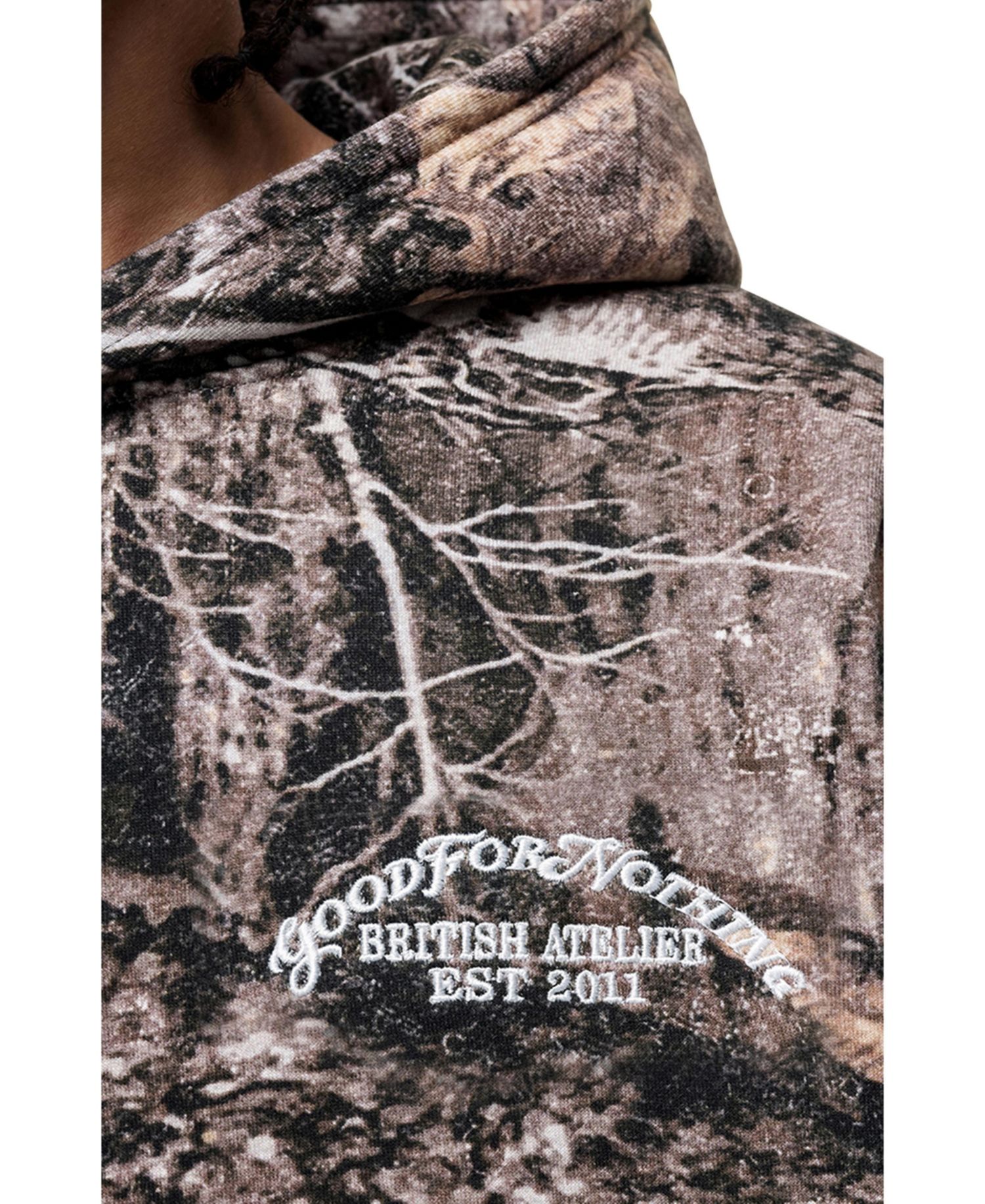 Men's Woodland Camo Print Hoodie