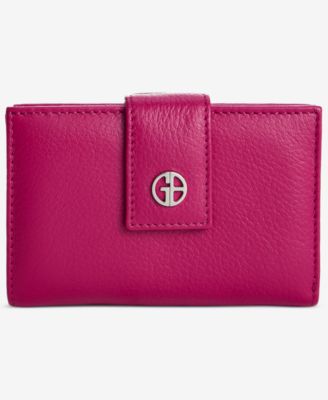 Softy Leather Framed Colorblock Wallet