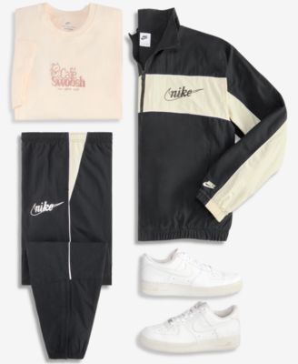 Men's Cafe Swoosh Print Crewneck T-Shirt