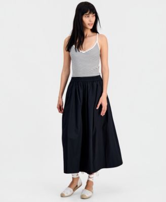 Women's Pull-On Midi Circle Skirt