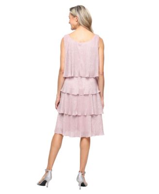 Petite Tiered A-Line Midi Dress