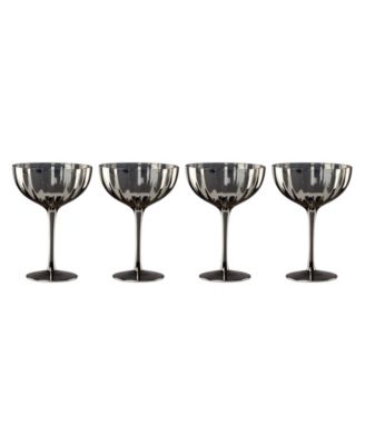 Curva Luxe Coupe Glasses, Set of 4