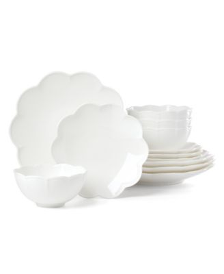 Studio 1414 Scallop 12-Pc. Dinnerware Set, Service for 4 image
