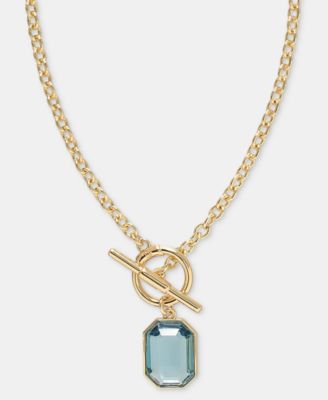 Stone 16" Pendant Necklace