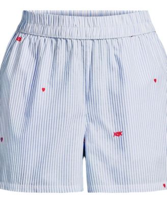 Women's Poplin Sleep Boxer Shorts