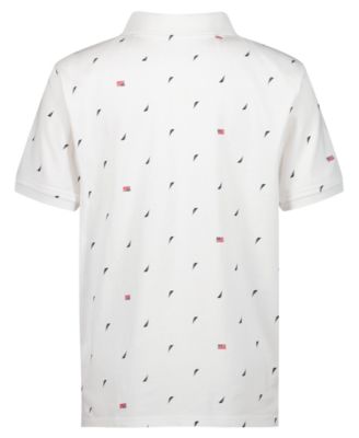 Boys' 8-20 Americana Print Polo Shirt