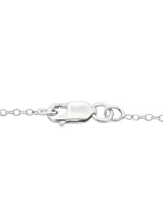 Garnet (1.40 ct. t.w.) & White Topaz (0.40 ct. t.w.) Heart Pendant Necklace in Sterling Silver