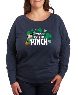 Plus Size Star Wars St. Patrick's Day May Luck Be with You French Terry Graphic Crewneck T-shirt