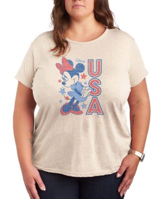 Plus Size Disney Minnie Mouse USA Short-Sleeve Graphic T-Shirt